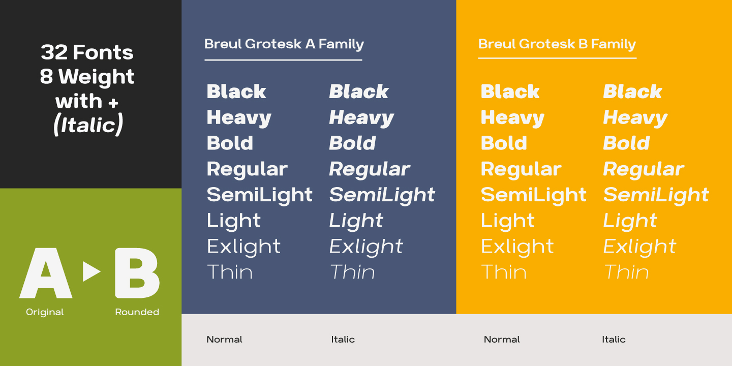 Пример шрифта Breul Grotesk A Black